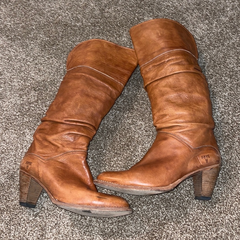 Classic Frye slouch cuff boots